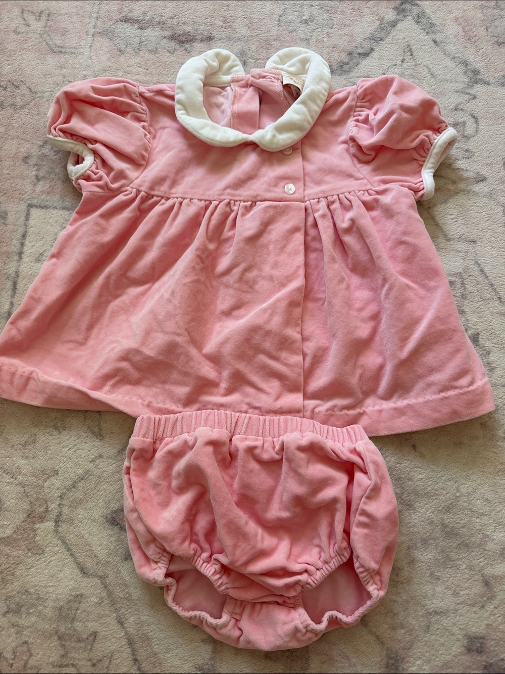 The Beaufort Bonnet Company Pink Dress with Matching Bloomer